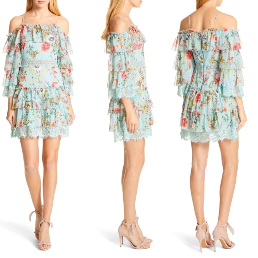 Alice + Olivia Santos Cold Shoulder Dress